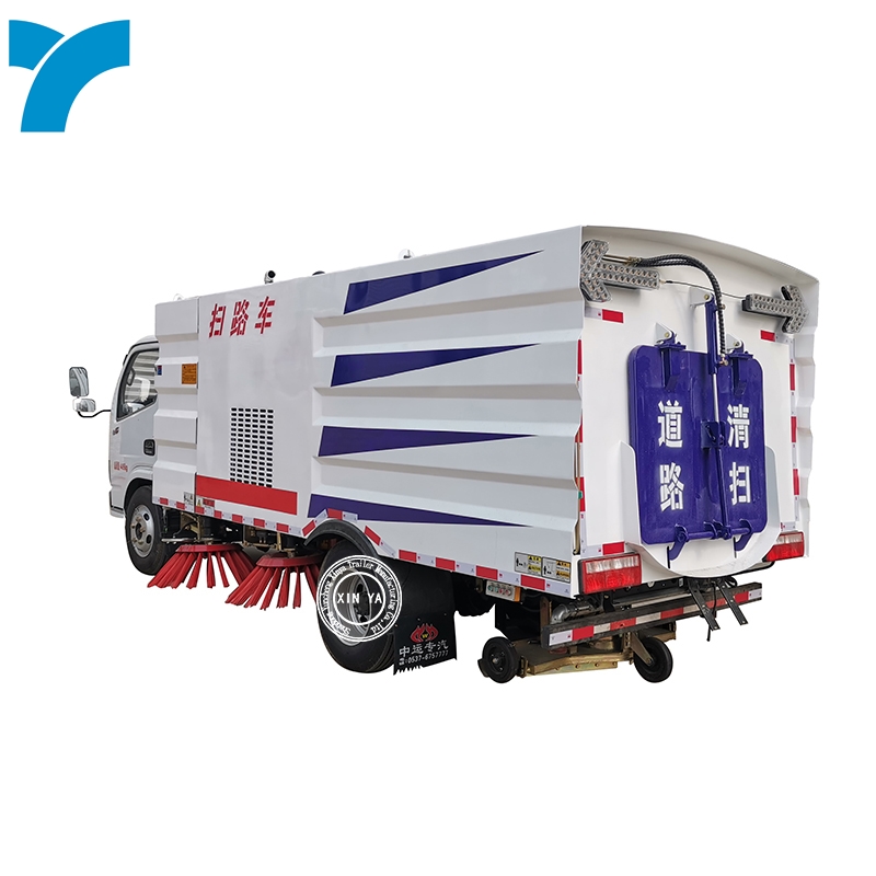 Hot Sale China Dongfeng 6tons Sweeping and Water Cleaning Truck 10cbm Road Street Washing Sweeper broom Truck turkey