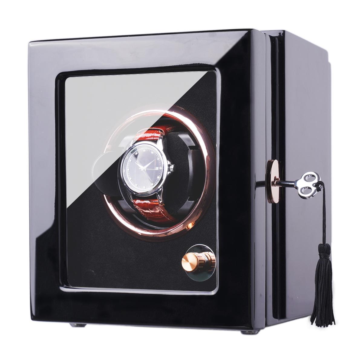 20% Off на заказ 10 слоя лака 1 слот Mabuchi мотор High-end класса люкс часы Сейф Автоматические часы Winder