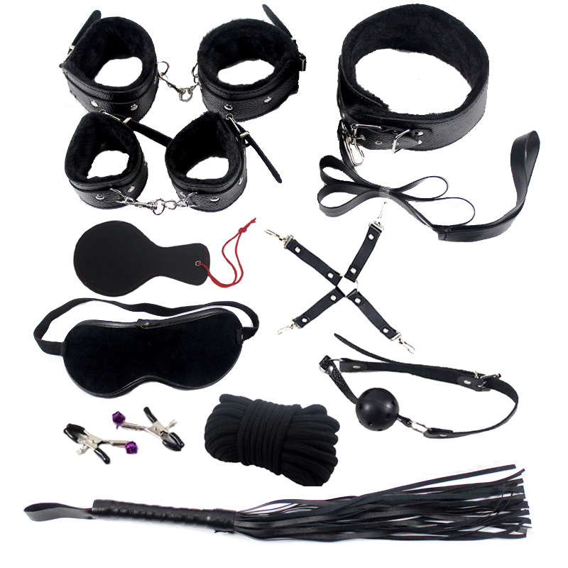 Chastity Harness Bdsm Toys Sex Outfits Collar Mouth Gag Handcuffs Spank Whip Paddle Rope Chinese Fetish Bondage Restraints Sets