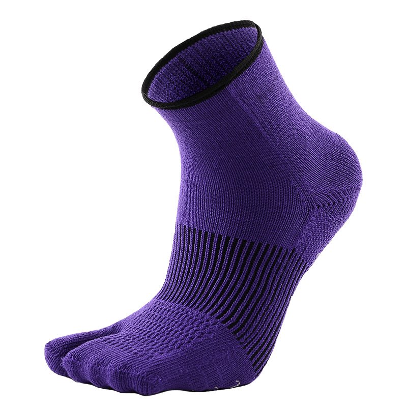 high-quality outdoor quick-drying breathable running sports socks two-finger Three-dimensional antiskid yoga socks