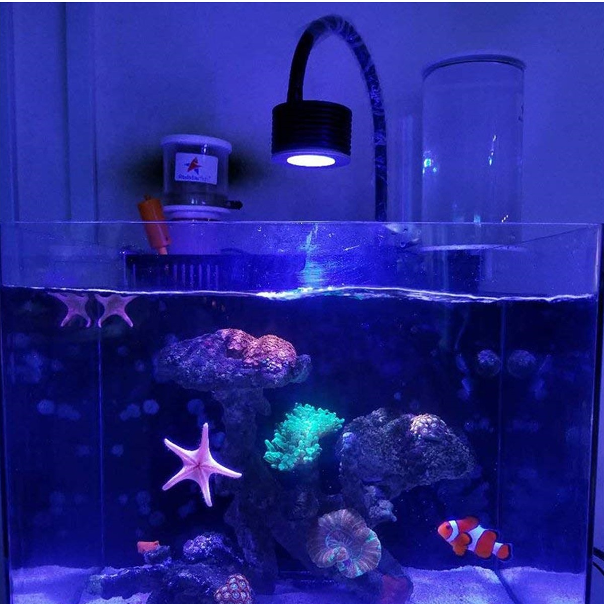 15 Вт аквариумный Свет Коралловый риф 20-45 см аквариум IR Control WRGB LED аквариумный свет для морской воды
