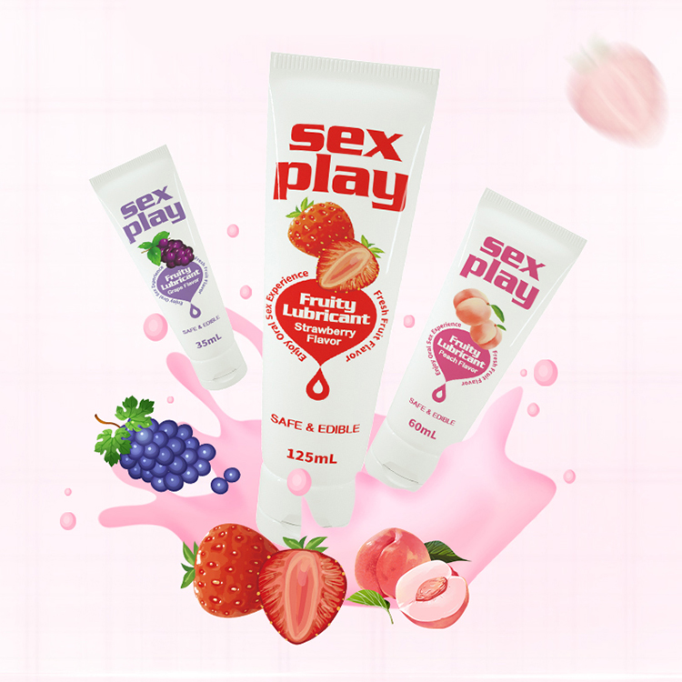 Lexiang 35ML/60ML/125ML Fruit Lubricant Oil for Anal Sex Oral Vaginal Body Massager Gel Lubricant