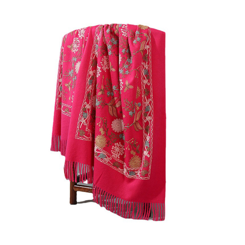 2021 Winter High Quality Imitated Cashmere Scarf Women Shawl Scarf Women Tassel Scarf