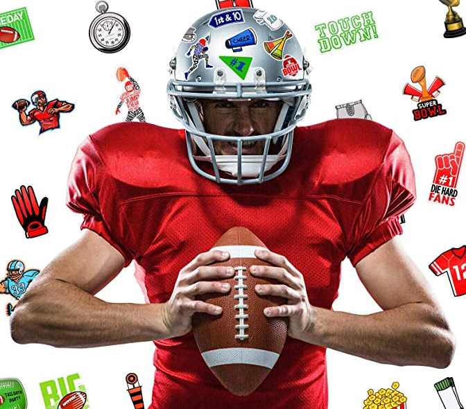 Football Falcons Logo Stickers Waterproof Vinyl Sticker for Cars, Motorcycle, Bicycle, Skateboard, Luggage, Computer, Laptops,