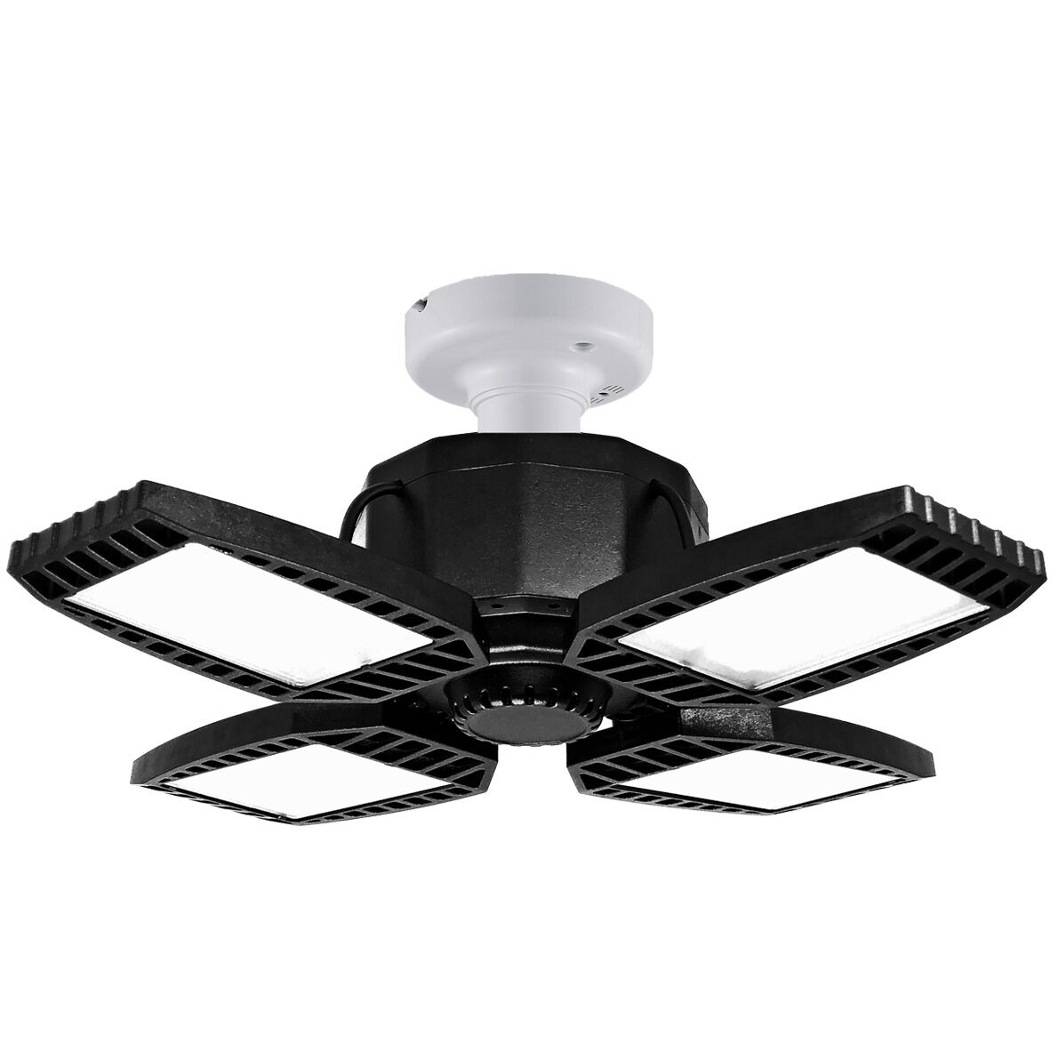 Factory ETL LED Garage Light Foldable Deformable Garage Ceiling light super bright 4 Panel garage led light ceiling adjustable