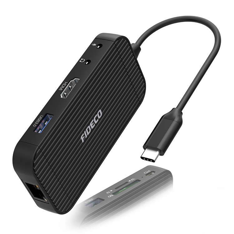 Алюминиевый концентратор 9 в 1 usb c 4k hd mi rj45 ethernet PD зарядка тройной usb для macbook
