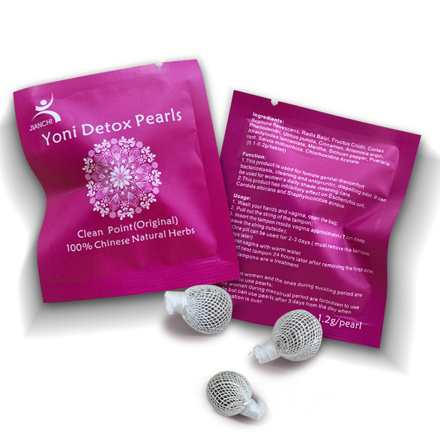 100% Оригинальный точечный тампон yoni detox Pearl womb