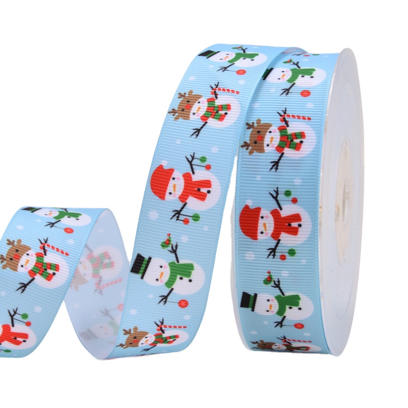 Wholesale polyester Christmas satin ribbon with different width
