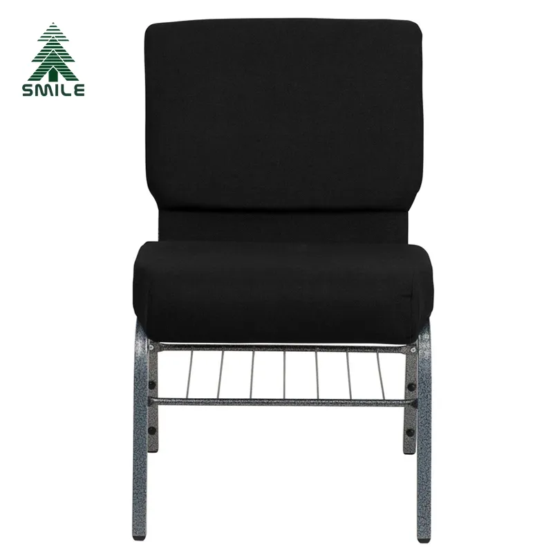 Wholesale cheap morden black padded church chairs