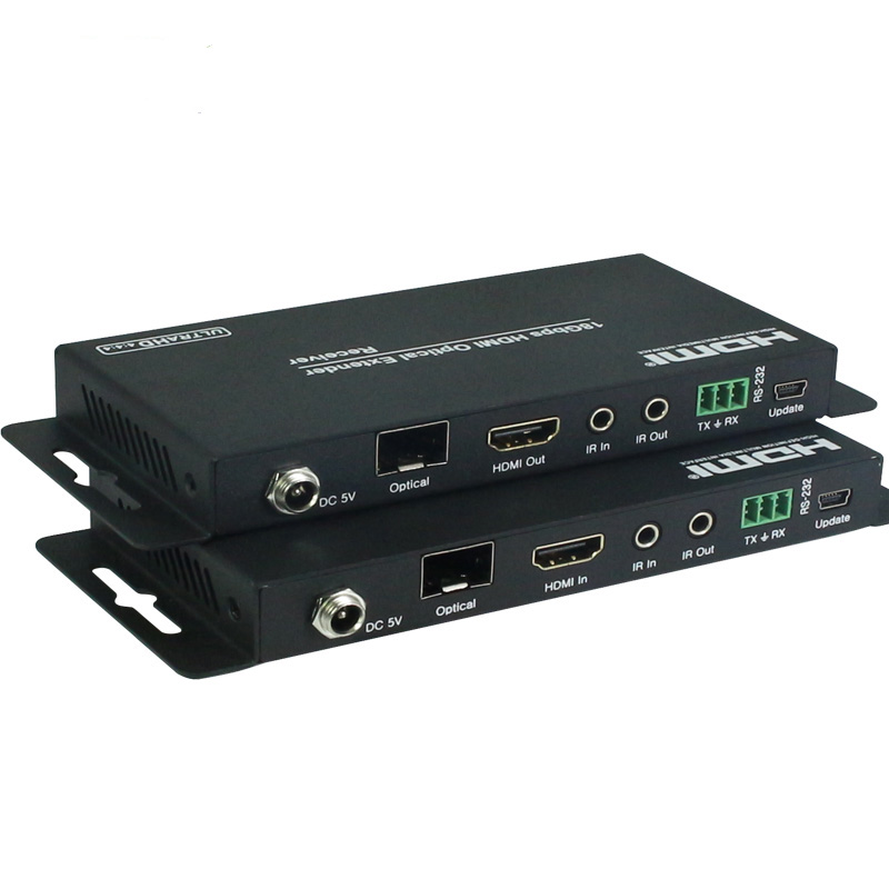 18 Гбит/с 4k YUV4:4:4 HDCP 2,2 RS232 HDMI удлинитель по оптоволоконному кабелю HDMI волоконный удлинитель до 1000 м