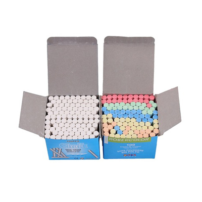 Factory Cheap Wholesale 100 pcs Chalk White And Color School Blackboard Chalk