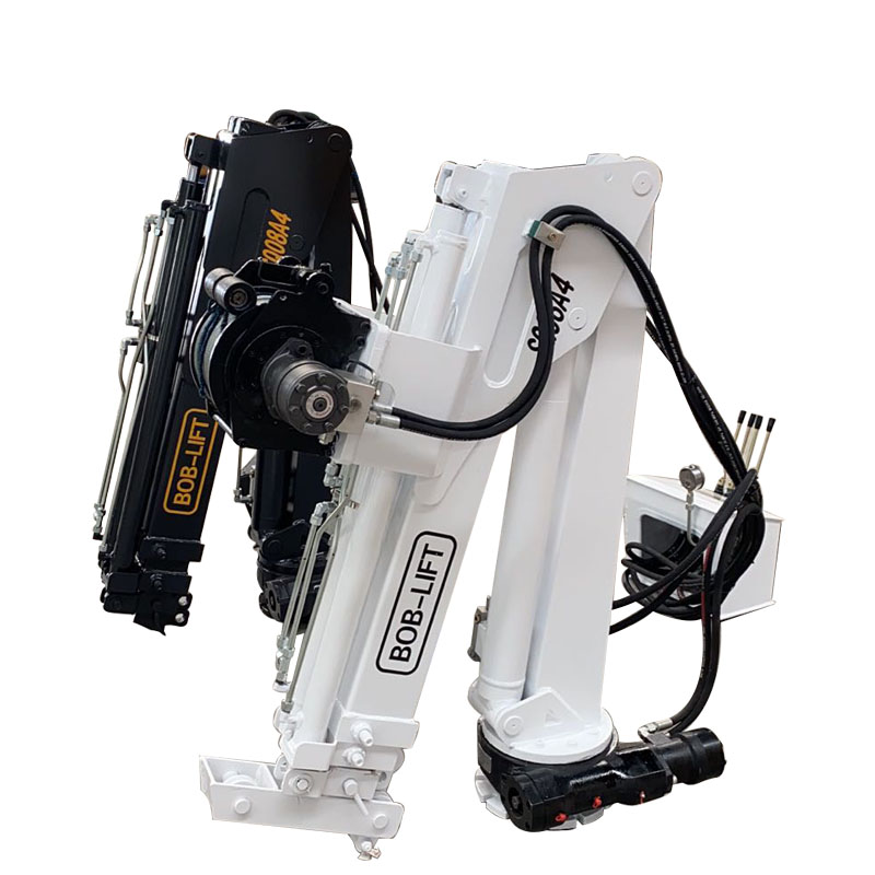 0.8 ton 1 ton hydraulic power system crane for truck and marine crane