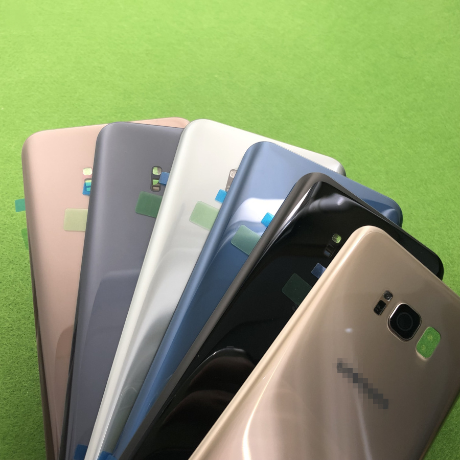 Стекло для Samsung Galaxy S8 S8 Plus G950 G950F G955 G955F задняя крышка батарейного отсека задняя крышка корпуса Замена