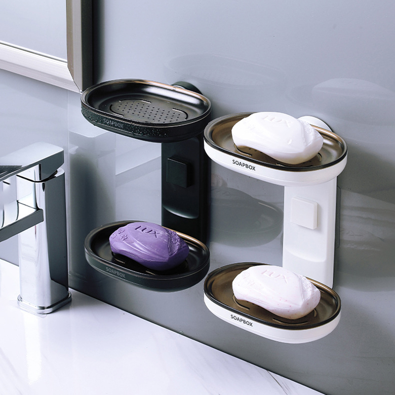 New design bathroom plastic non-slip hanging soap case