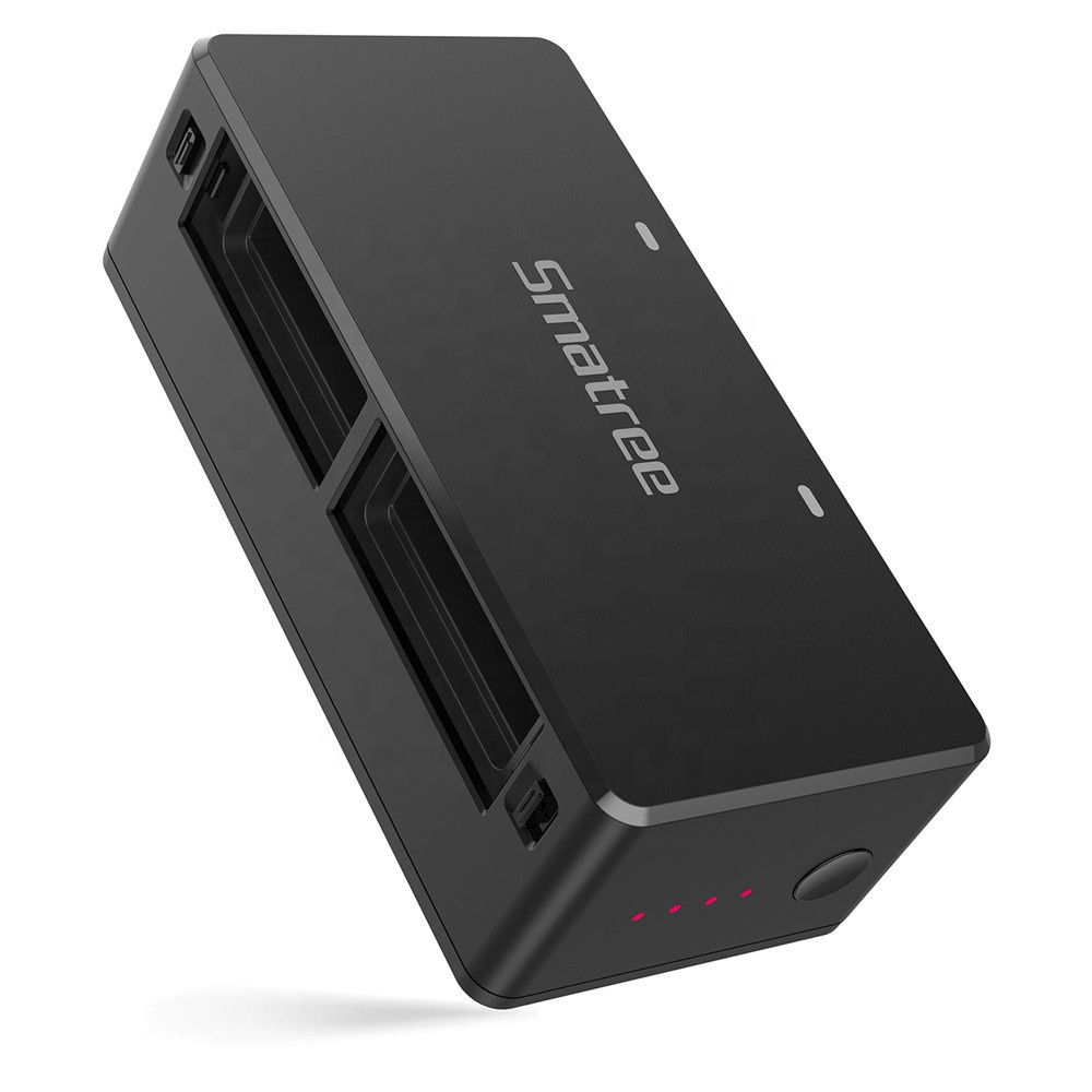 Портативное зарядное устройство Smatree для DJI OSMO Action с быстрой двойной батареей и USB-интерфейсом для вашего телефона