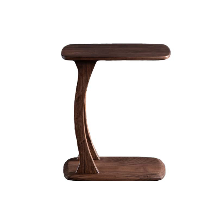 Nordic modern contracted solid wood Angle a few boutique side a few North American black walnut simple living room home