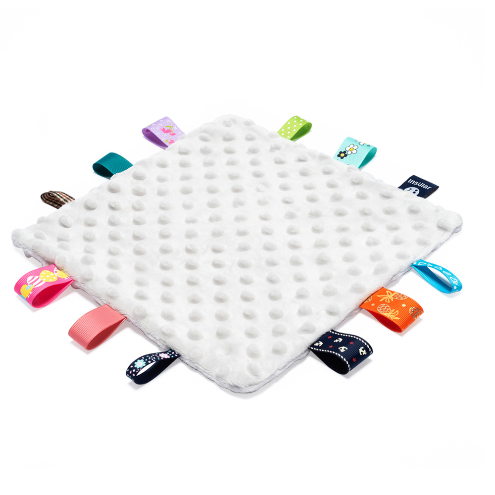Baby beanie label comforter towel Newborn beanie handkerchief comforter handkerchief