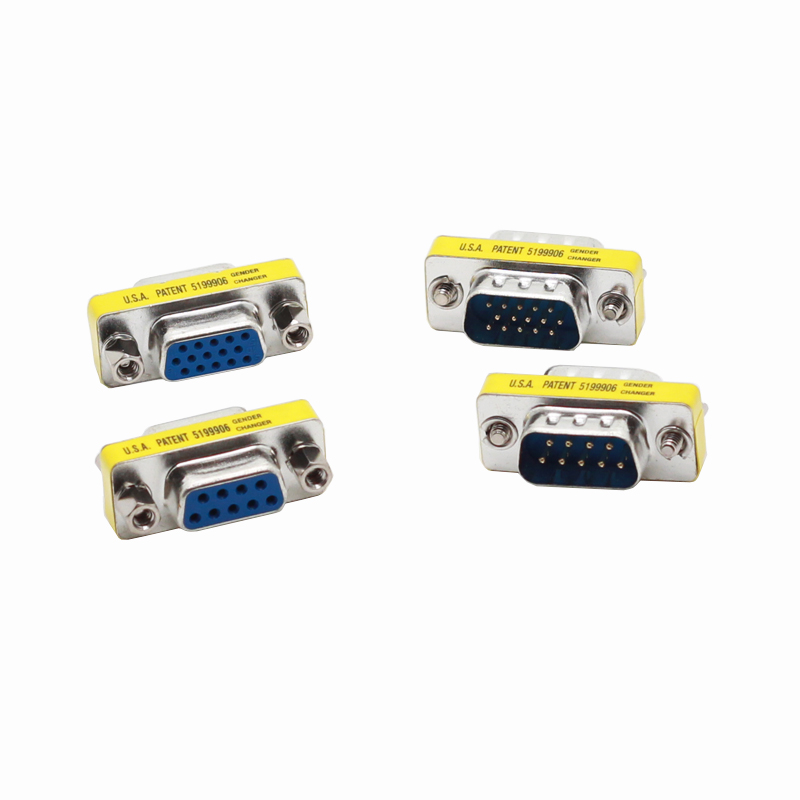 Mini Gender Changer Coupler Adapter Connector 9 Pin DB9 Female to Female Male to Male DB9 Null Modem Adapter