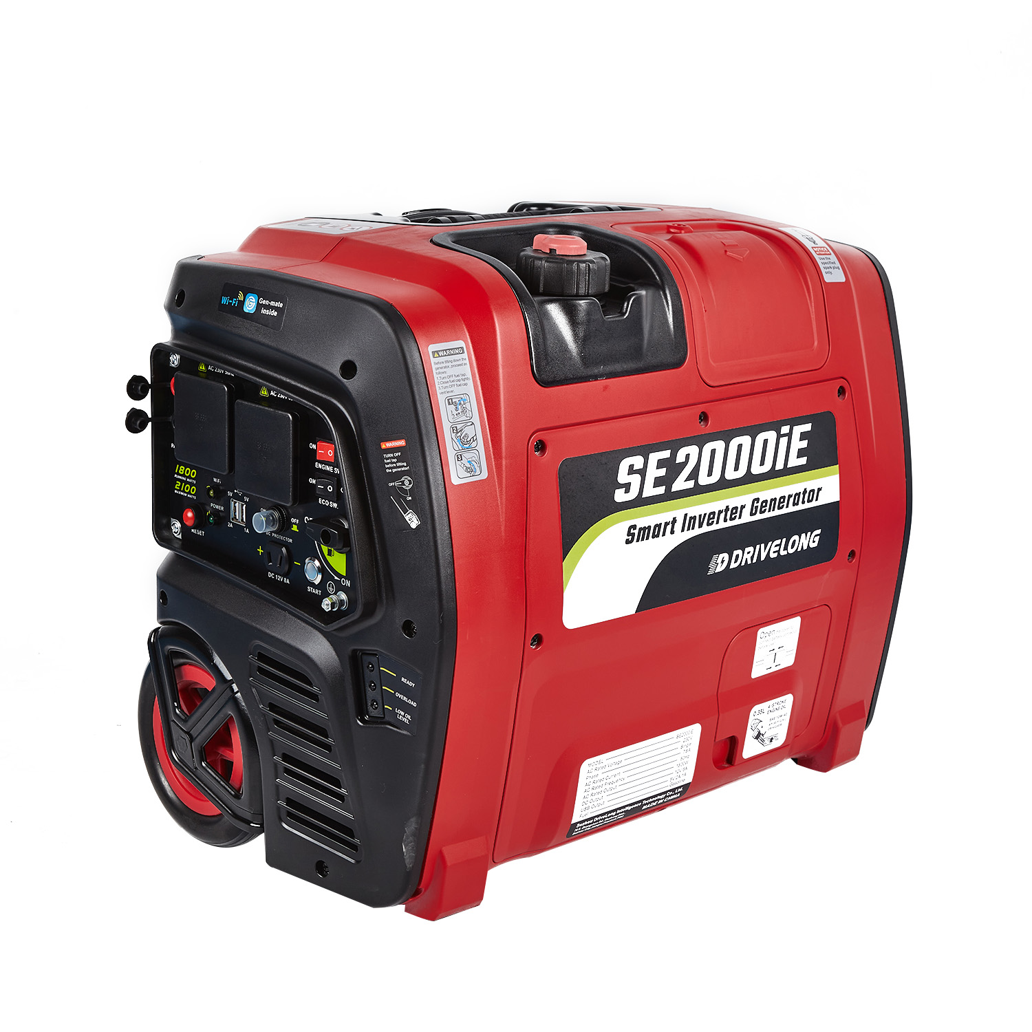 China 2kw 2kva Digital 110V 220V 230V Super Silent 2000Watt Portable Gasoline Inverter Generator with Electric Start
