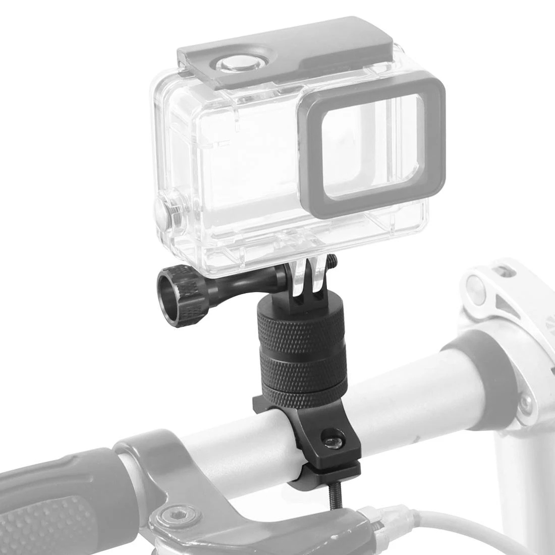 360 Rotation Durable Motorcycle Bike Action Camera Holder Handlebar Mount Bracket Stand For GoPro Hero