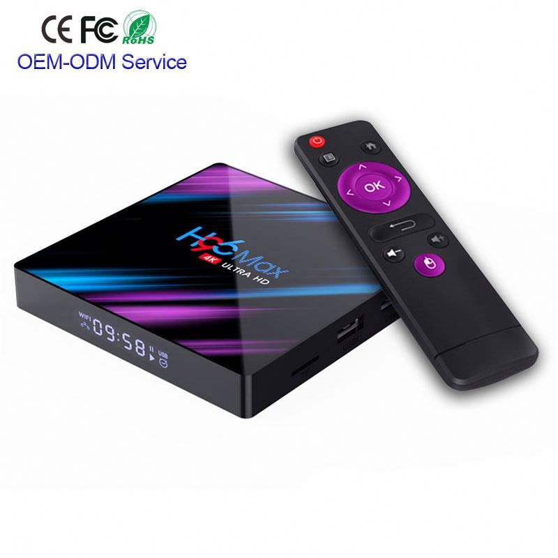 2019 Android 9,0 H96Max RK3318 4 Гб оперативной памяти, 64 Гб встроенной памяти, TV Box USB 3,0 Android 9,0 Декодер каналов кабельного телевидения поддержка голосовой пульт дистанционного управления