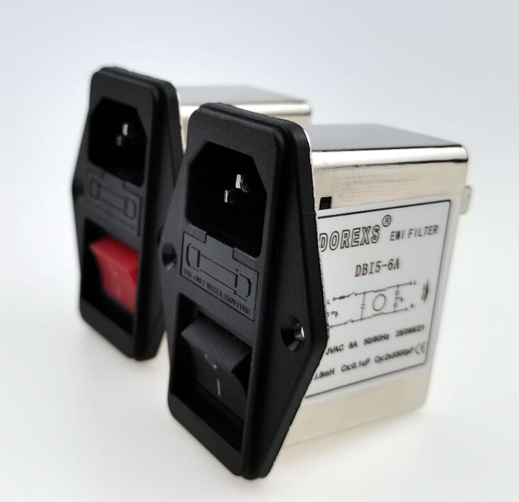 DBI5-6A 1A 3A 10A фильтр EMI с предохранителем