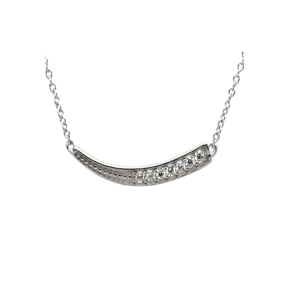 Fashion Simple Design Wholesale Simple Bar Clavicle Necklace Silver 925 Necklace Women Fashion Ivory Shape Choker Necklace