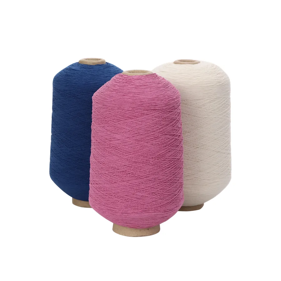 China supplier high quality polyester dty latex rubber covered yarn for knitting socks