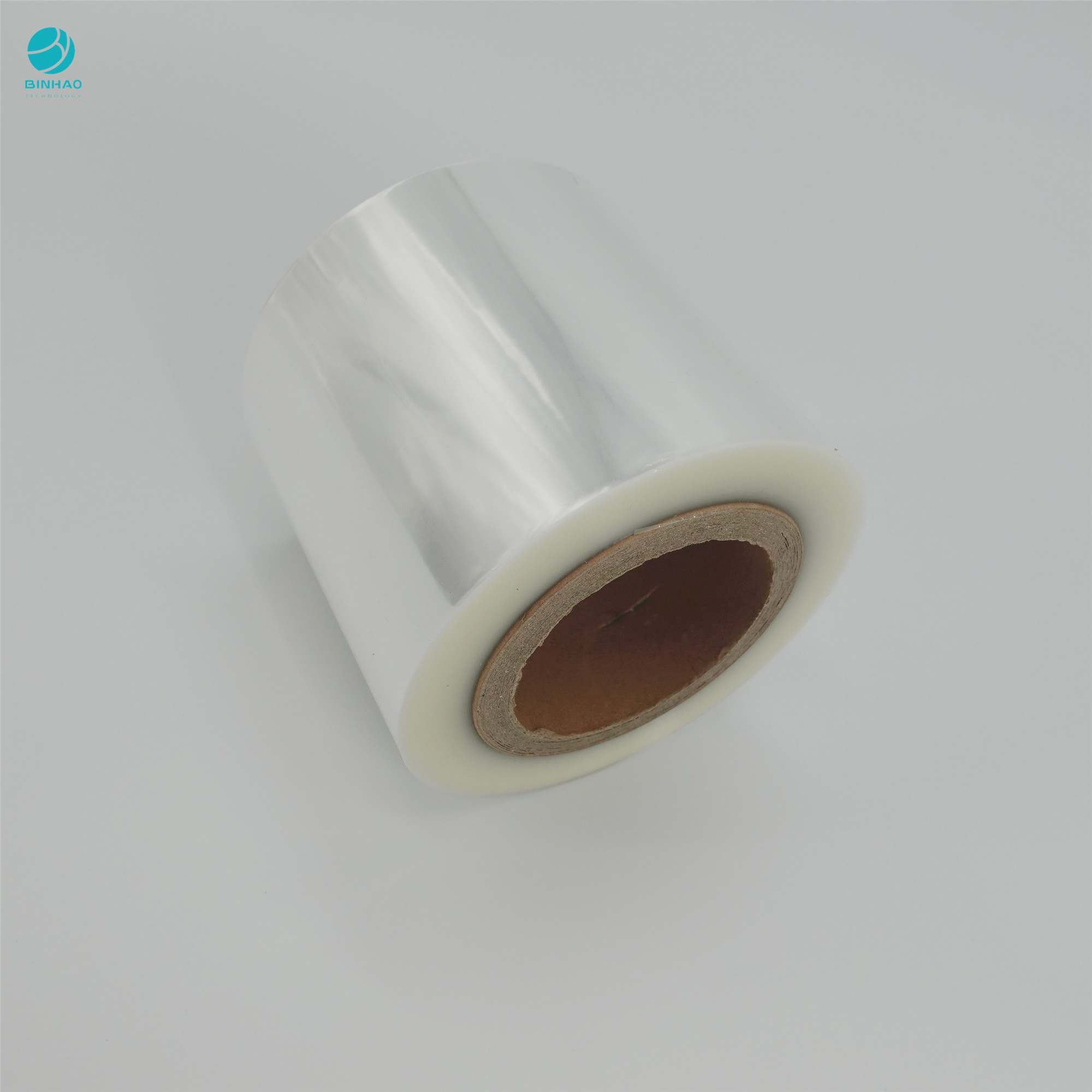 18 Micron Tasteless Transparent Food Grade Level Bopp Film For Cigarette Boxes Packaging