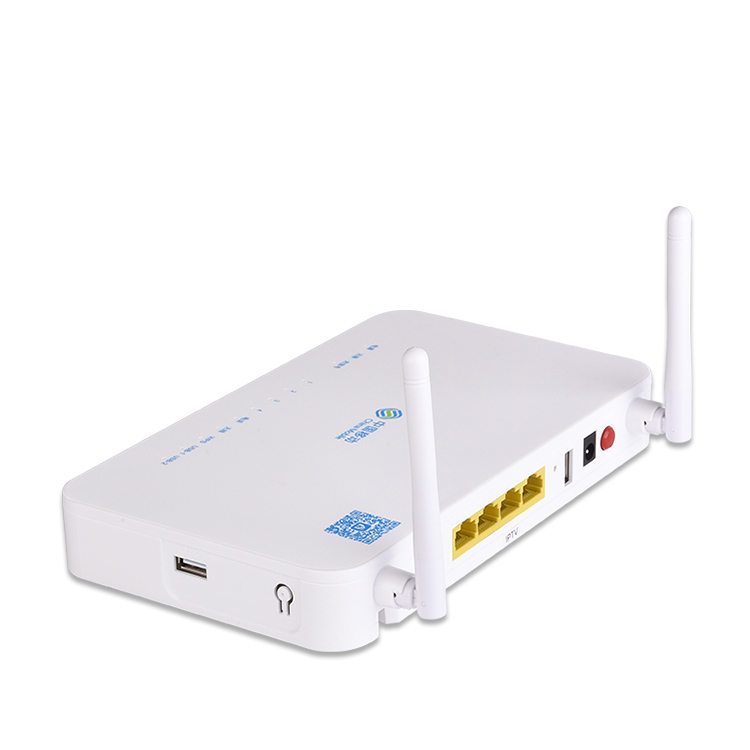 Бывший в употреблении ZTE F673AV2 GPON ONU ONT по низкой цене, 4GE + кастрюли + USB + 5,0G Wi-Fi, очищенный маршрутизатор GPON ONU с английской версией