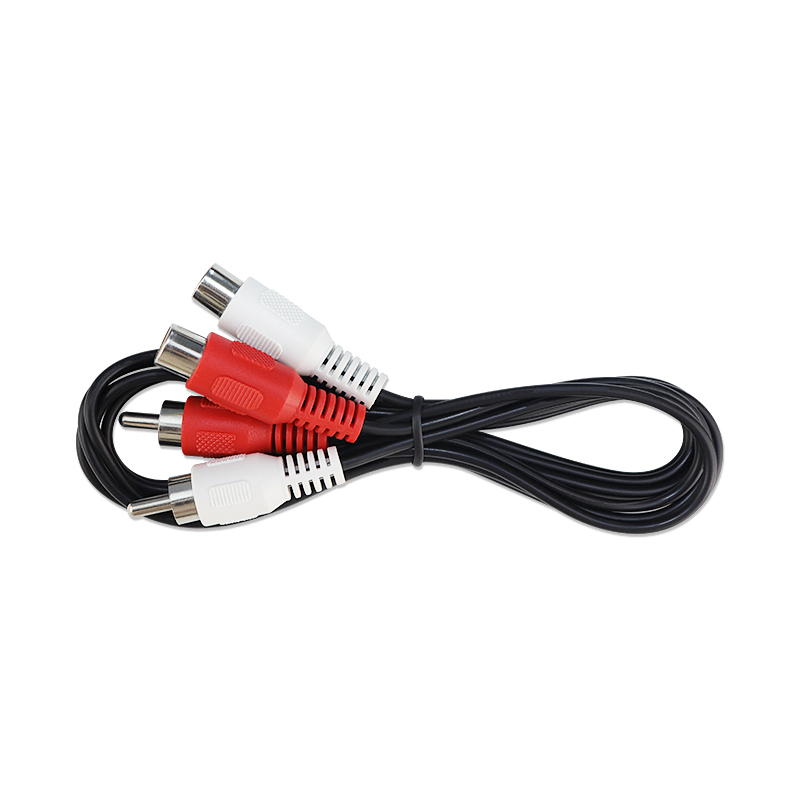 1 м 2 RCA штекер на 2 RCA гнездовой кабель RCA стерео аудио Удлинительный кабель