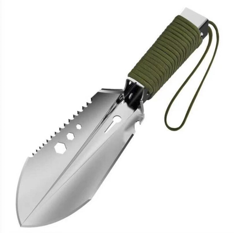 Gardening Stainless steel Bottle open Sawing Multifunction Hand Shovel