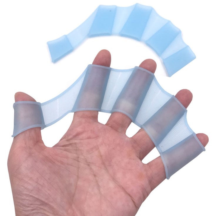 Professional training silicone rubber swimming hand fins for fast swim
