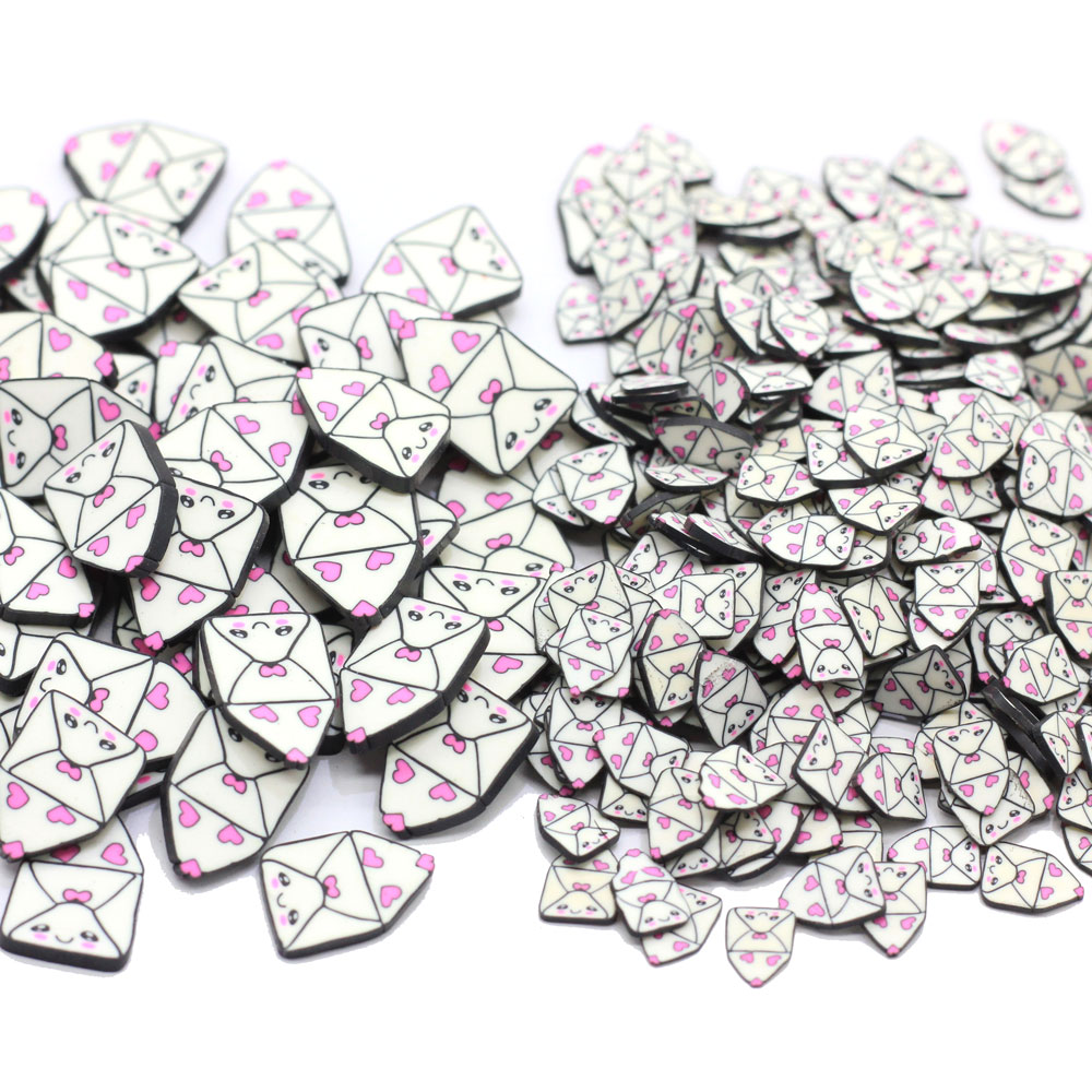 Polymer Hot Clay Cartoon Heart Pencil Slices Sprinkles For Crafts DIY Making Nail Art Phone Decoration Scrapbook Craft