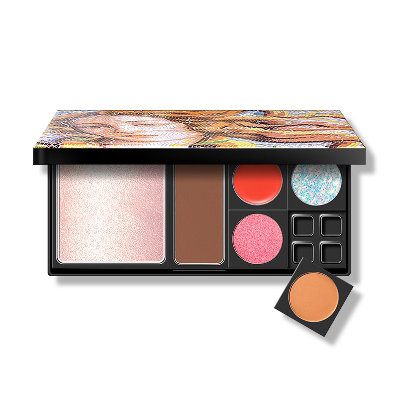 DIY Free Style Private Label Make up Palette Eyeshadow Cream Lipgloss Highlighter Vegan Makeup Palette