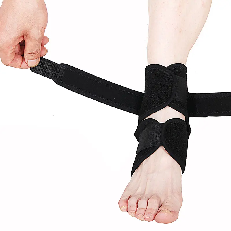 High Quality Neoprene Ankle Support Brace With Adjustable Elastic Straps