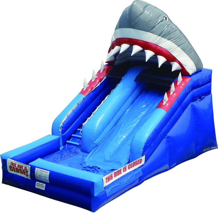inflatable shark water slide summer game slide with pool competitive price slide