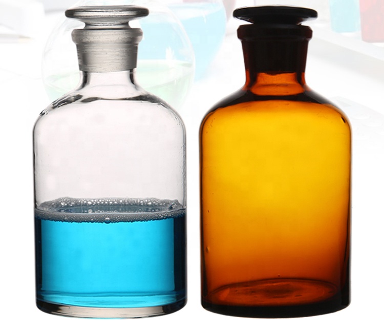 Lab 250ml Narrow Mouth Pyrex Glass Reagent Bottle
