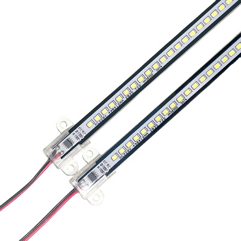Magnets Led Rigid Light Strip Bar 72leds 144leds/m 50cm 90cm 100cm 6000K Daylight AC220V 110V SMD 5630/2835