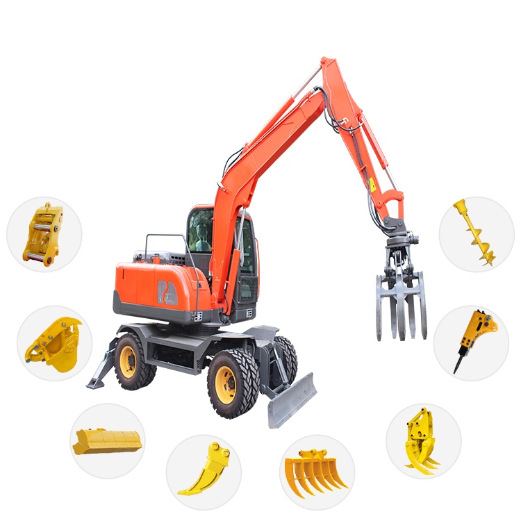 2021 новый тип мини 7800 кг bagger 8ton гусеничный экскаватор с захватом для продажи
