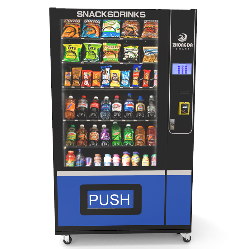 Combo vending machine  small  touch screen  vending machine for foods and drinks