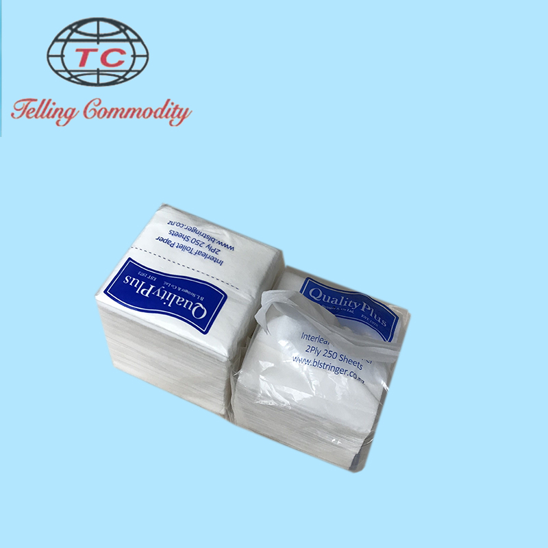 2ply Interfolded из конопляной ткани туалетной бумаги
