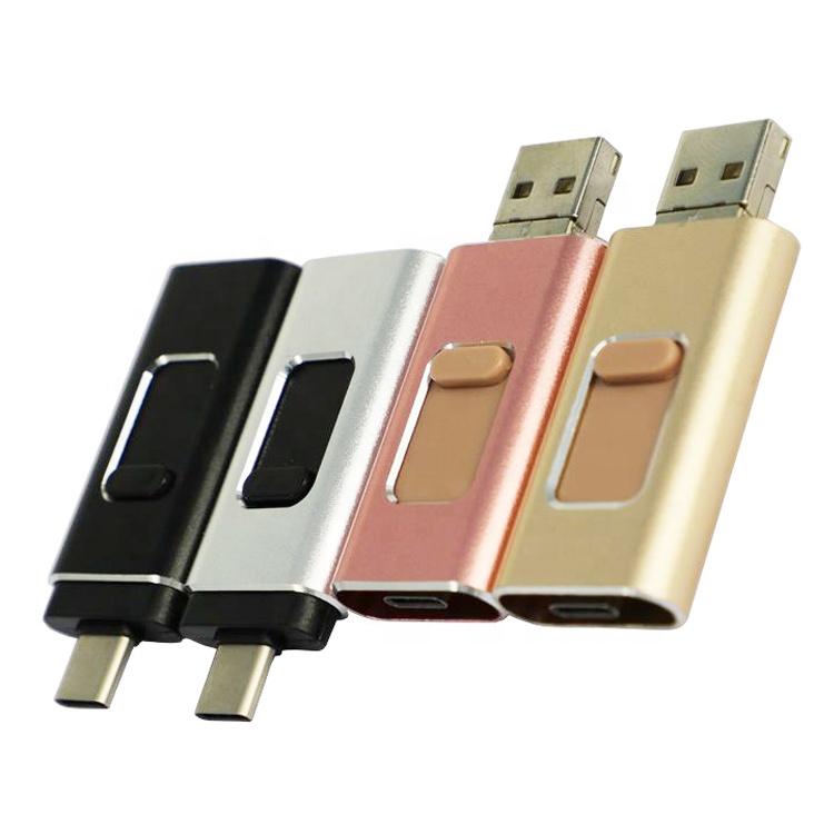 Usb-флеш-накопитель 3-в-1, otg, usb 2,0, 3,0, 16/32/64 ГБ