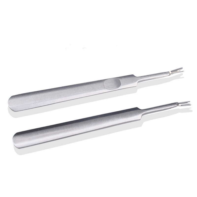 2021 Healifty Cuticle Remover Trimmer Pusher Pedicure Dead Skin Callus Removal Fork