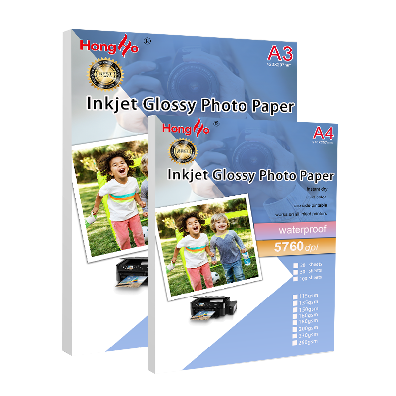 2024 Hot sale 180gsm A4/3R/4R/5R single sided glossy photo paper premium photo paper for inkjet printing