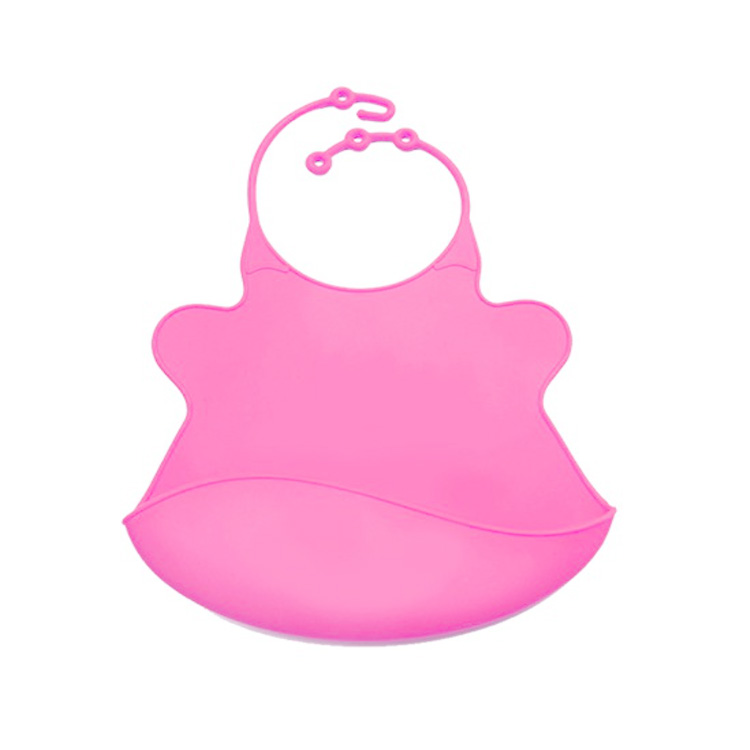 Easy Wipes Clean silicone snap button baby bibs OEM dining baby bibs