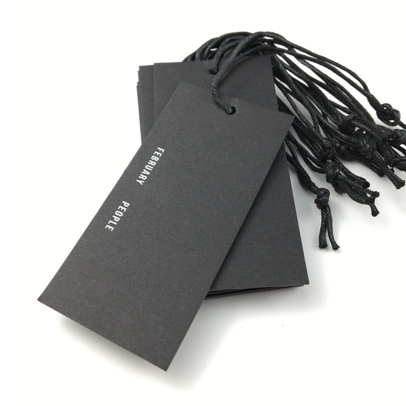 Personalized Custom Eco Friendly Paper Hangtags , Shoes or Sock Paper Hang Tag , Custom Logo String Hang Tags For Clothing