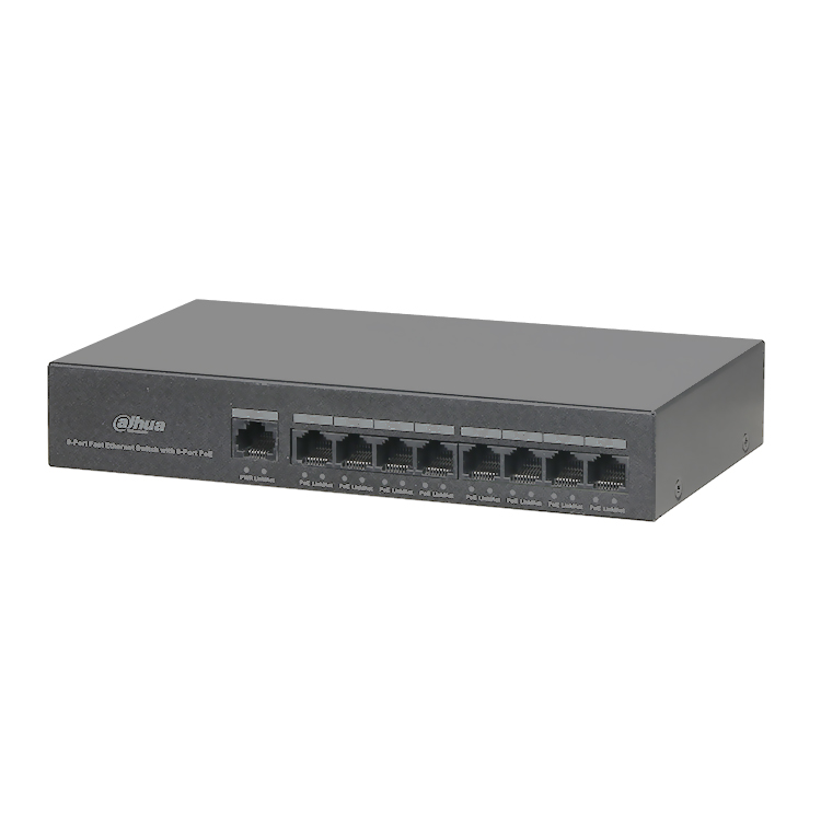 8 портов POE 10/100 Base-T Ethernet сетевой коммутатор сетевой видеорегистратор Dahua PFS3009-8ET-65 PFS3009-8ET-96 PFS3009-8ET1GT-96
