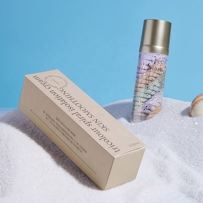 OEM Cheap Price Tricolor Spiral Isolation Primer Natural Whitening Waterproof Foundation Makeup Cream Base
