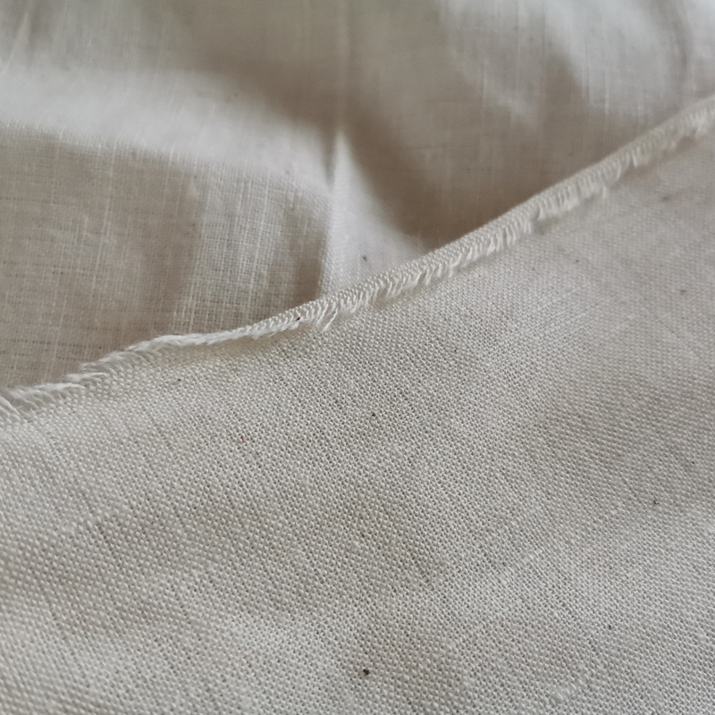 linen cotton raw blank fabric 63in no dyed flax grey cloth Film shopping bag kitchen with rough unmodified griege goods